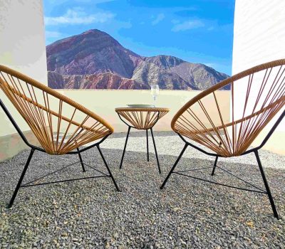 juego de jardin exterior vista al cerro